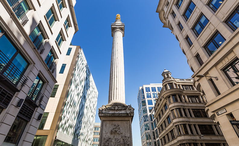 The Monument to the Great Fire of London